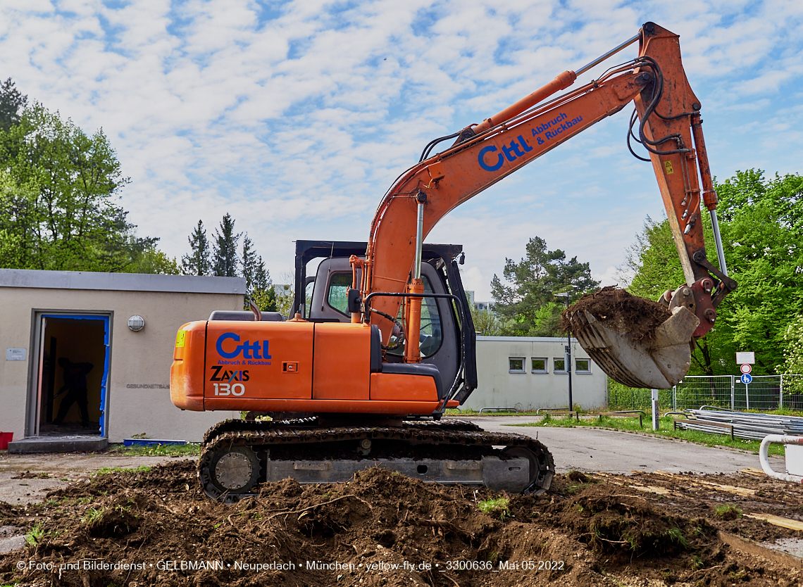 05.05.2022 - Baustelle am Haus für Kinder in Neuperlach